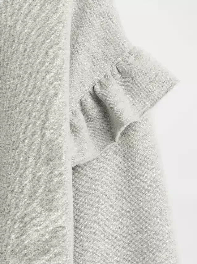 Vintagesoft-sweatshirt med volanger for barn