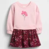 Vintagesoft-sweatshirtkjole for Baby og Småbarn