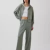 Vintagesoft Terry-joggebukse med vide ben