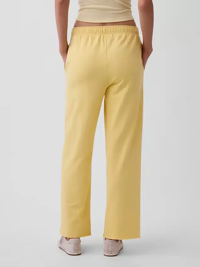 Vintagesoft Terry-joggebukse med vide ben