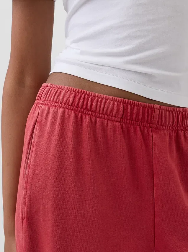 Vintagesoft Terry-joggebukse med vide ben