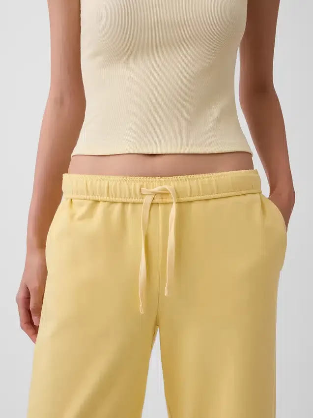 Vintagesoft Terry-joggebukse med vide ben