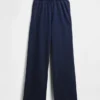 Vintagesoft Terry-joggebukse med vide ben