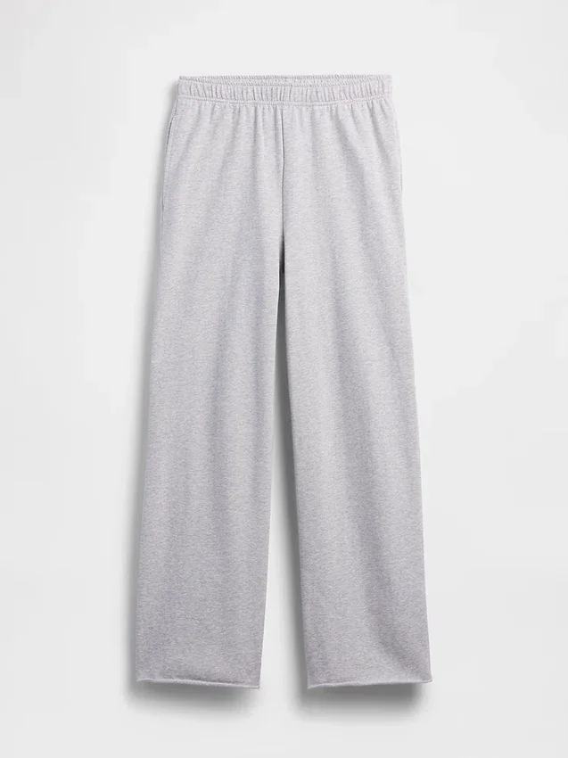 Vintagesoft Terry-joggebukse med vide ben