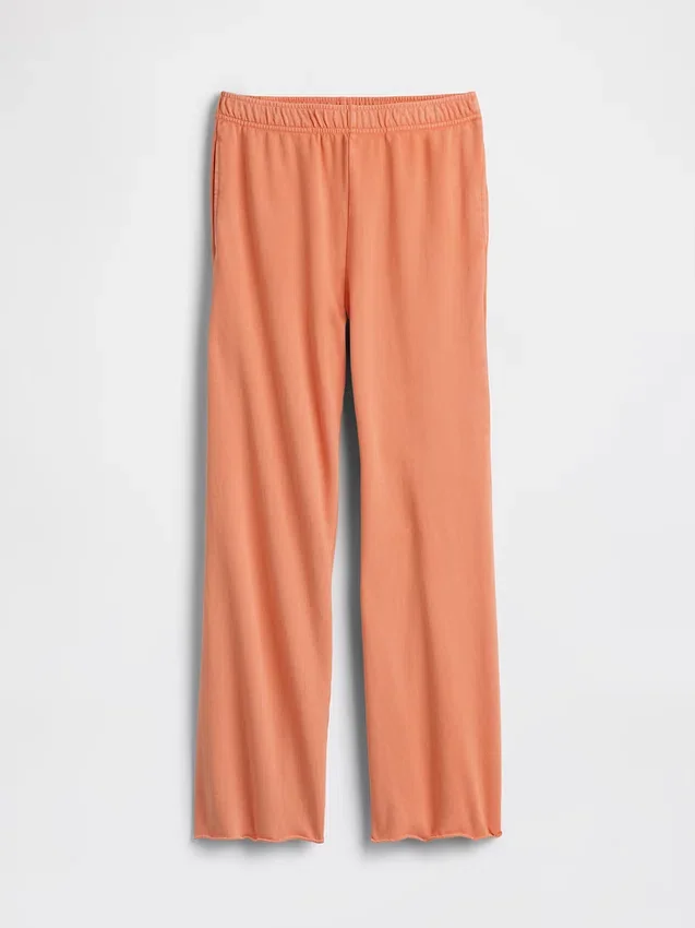 Vintagesoft Terry-joggebukse med vide ben