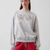 Vintagesoft Terry Oversized Mockneck Logo-genser