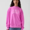 Vintagesoft Terry Oversized Mockneck Logo-genser