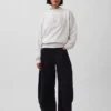 Vintagesoft Terry Oversized Mockneck Logo-genser