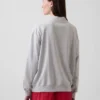 Vintagesoft Terry Oversized Mockneck Logo-genser