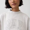 Vintagesoft Terry Oversized Mockneck Logo-genser