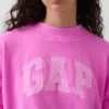 Vintagesoft Terry Oversized Mockneck Logo-genser