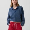 Vintagesoft Terry oversized polosweatshirt