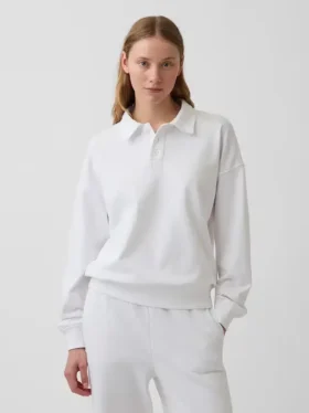 Vintagesoft Terry oversized polosweatshirt