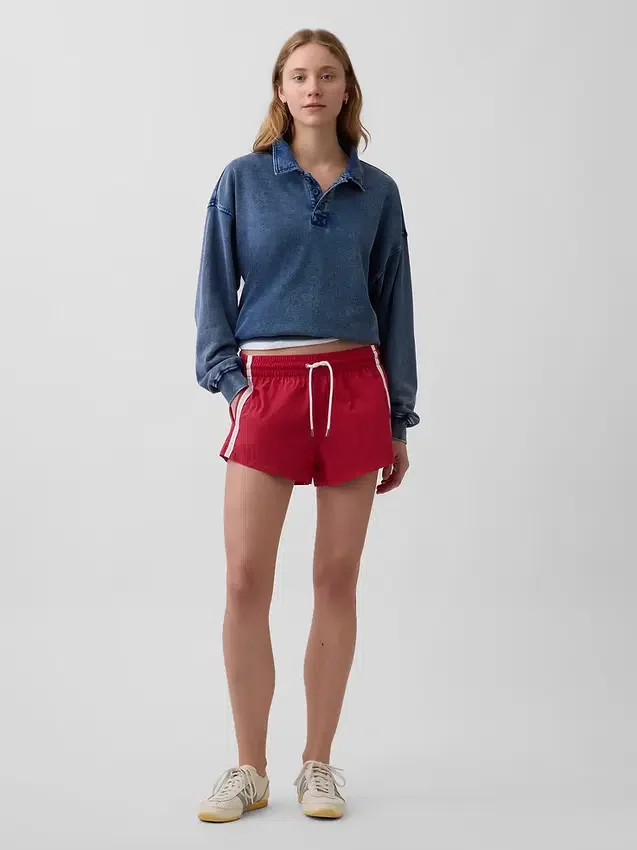 Vintagesoft Terry oversized polosweatshirt