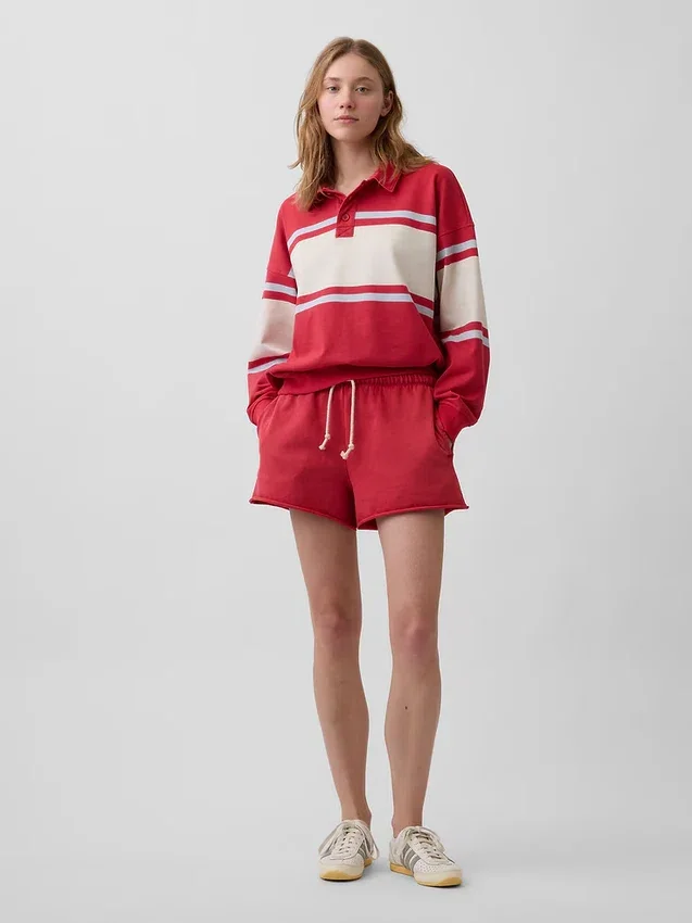 Vintagesoft Terry oversized polosweatshirt