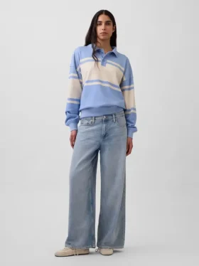 Vintagesoft Terry oversized polosweatshirt