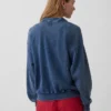 Vintagesoft Terry oversized polosweatshirt