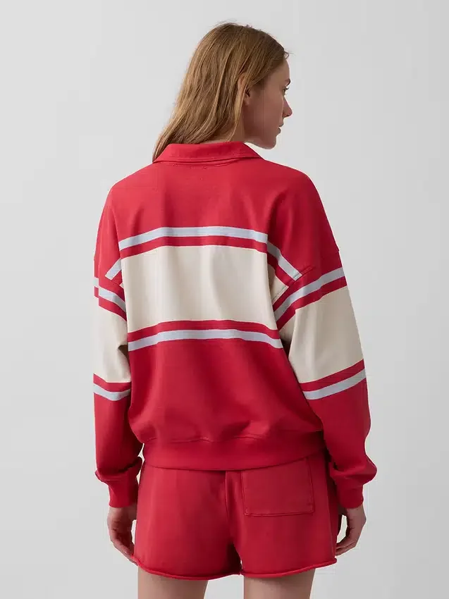 Vintagesoft Terry oversized polosweatshirt