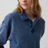 Vintagesoft Terry oversized polosweatshirt