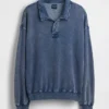 Vintagesoft Terry oversized polosweatshirt