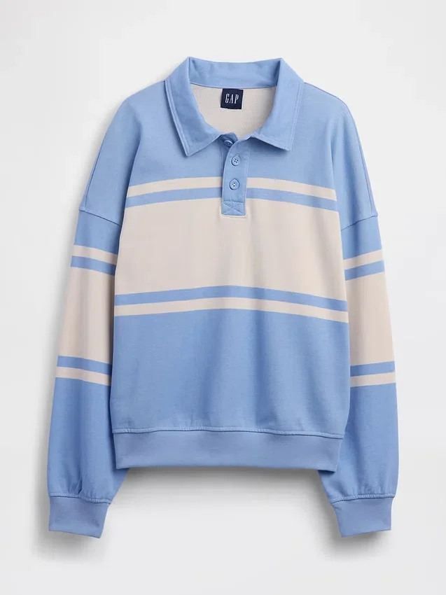 Vintagesoft Terry oversized polosweatshirt