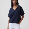 Vintagesoft Terry Oversized V-hals-genser