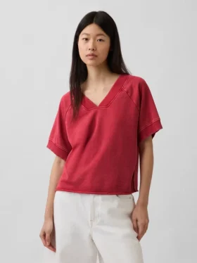Vintagesoft Terry Oversized V-hals-genser