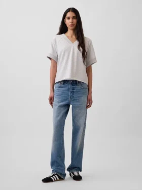 Vintagesoft Terry Oversized V-hals-genser