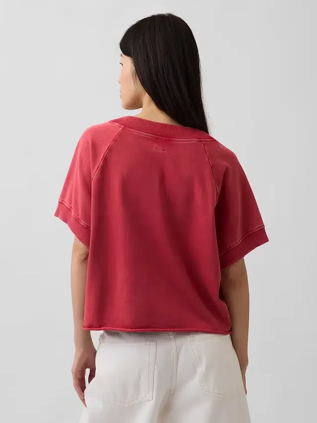 Vintagesoft Terry Oversized V-hals-genser
