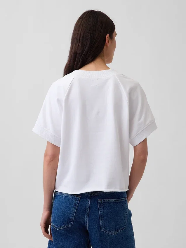 Vintagesoft Terry Oversized V-hals-genser