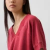 Vintagesoft Terry Oversized V-hals-genser