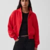 Vintagesoft Terry Oversized Wedge Zip-hettegenser