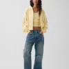 Vintagesoft Terry Oversized Wedge Zip-hettegenser