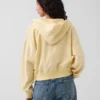 Vintagesoft Terry Oversized Wedge Zip-hettegenser