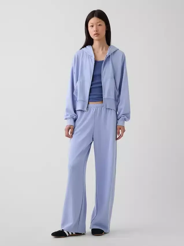 Vintagesoft Terry Oversized Wedge Zip-hettegenser