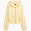 Vintagesoft Terry Oversized Wedge Zip-hettegenser
