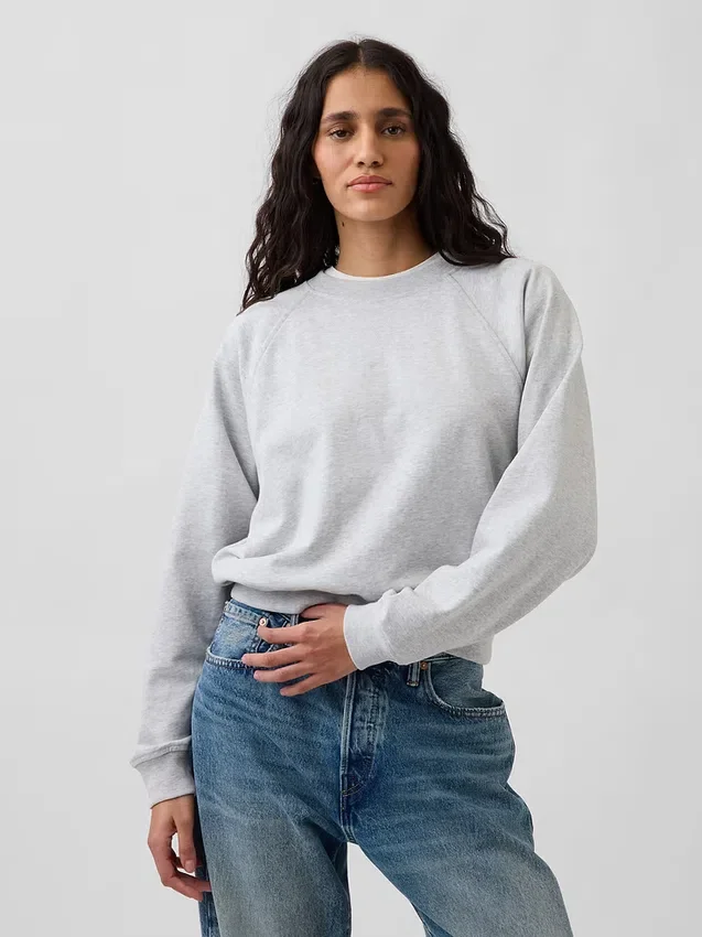 Vintagesoft Terry Raglan-genser