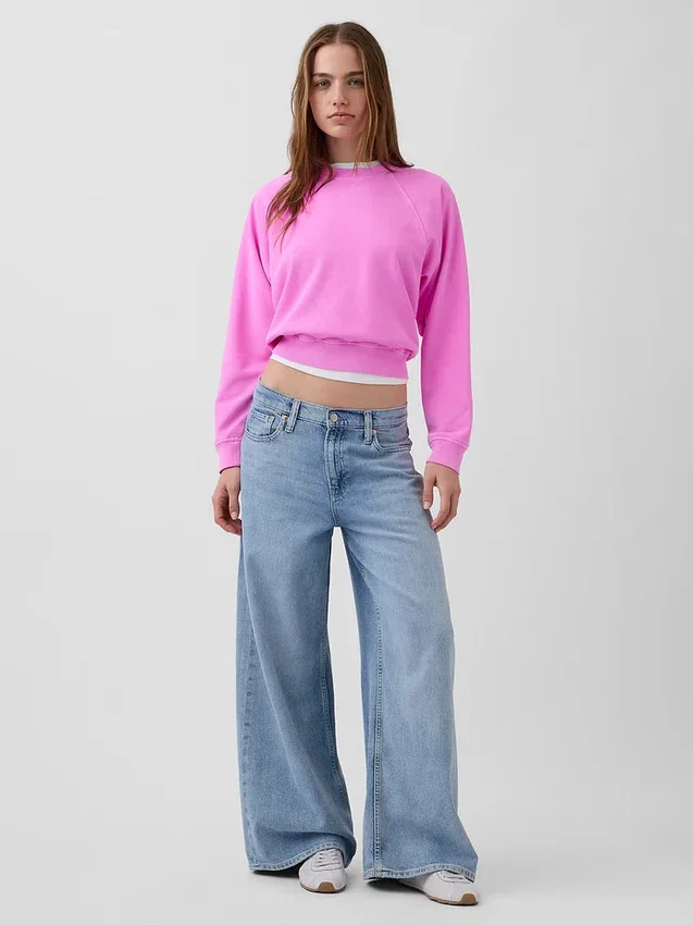 Vintagesoft Terry Raglan-genser