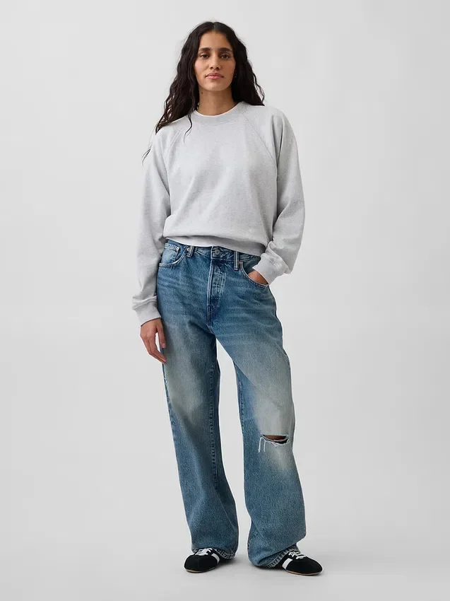 Vintagesoft Terry Raglan-genser