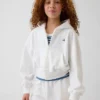 Vintagesoft Terry Wedge Zip-hettegenser for barn