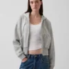 Vintagesoft Wedge Zip-hettegenser