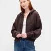 Vintagesoft Wedge Zip-hettegenser