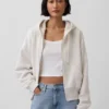 Vintagesoft Wedge Zip-hettegenser