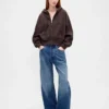 Vintagesoft Wedge Zip-hettegenser