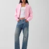 Vintagesoft Wedge Zip-hettegenser