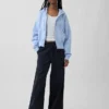Vintagesoft Wedge Zip-hettegenser