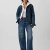 Vintagesoft Wedge Zip-hettegenser