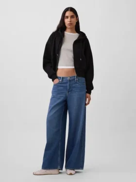 Vintagesoft Wedge Zip-hettegenser