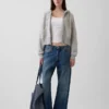 Vintagesoft Wedge Zip-hettegenser