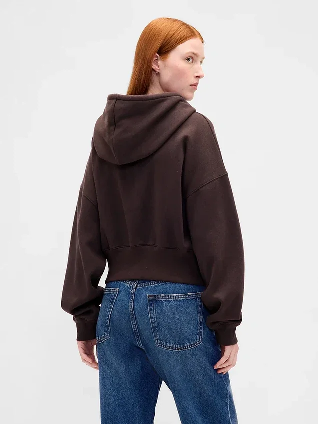 Vintagesoft Wedge Zip-hettegenser